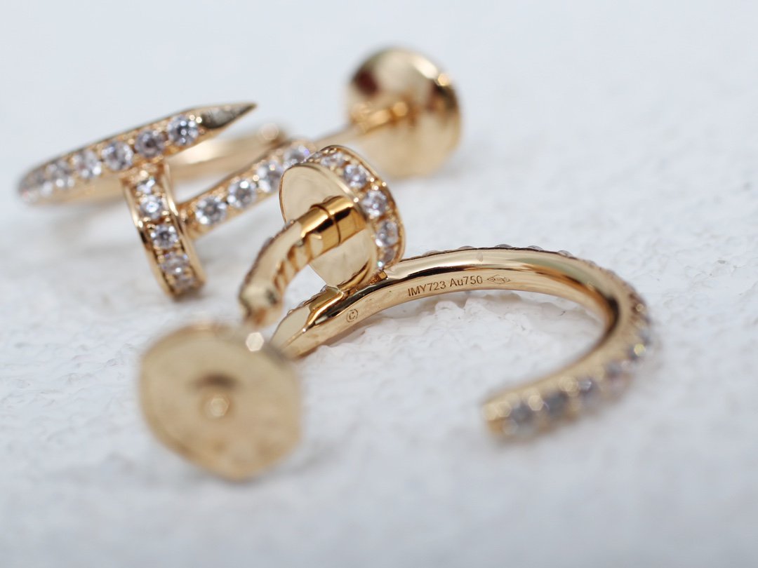 [Plus&Max]JUSTE EARRINGS 12.75MM PINK GOLD DIAMOND
