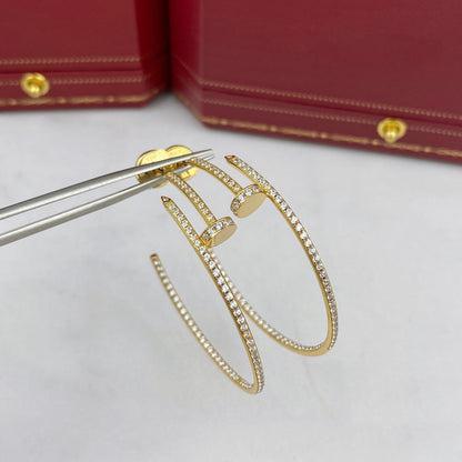 [Plus&Max]JUSTE EARRINGS FULL DIAMONDS 1.8MM