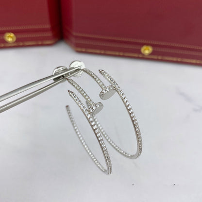 [Plus&Max]JUSTE EARRINGS FULL DIAMONDS 1.8MM