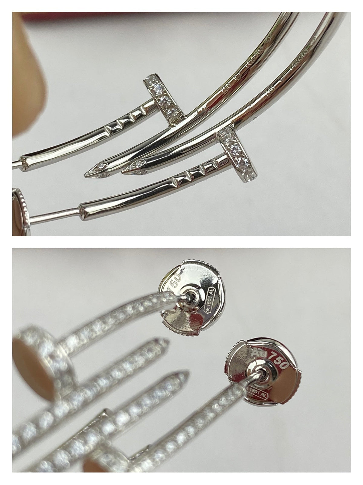 [Plus&Max]JUSTE EARRINGS FULL DIAMONDS 1.8MM