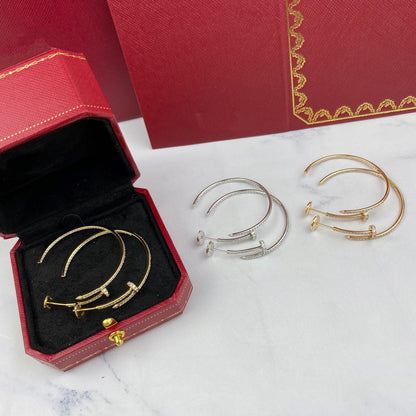 [Plus&Max]JUSTE EARRINGS FULL DIAMONDS 1.8MM
