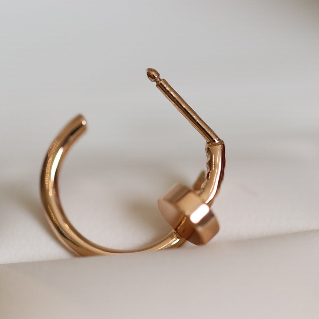 [Plus&Max]JUSTE EARRINGS PINK GOLD