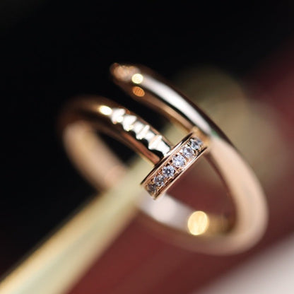 [Plus&Max]JUSTE RING 2.65MM PINK GOLD DIAMOND