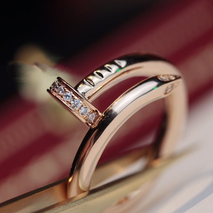 [Plus&Max]JUSTE RING 2.65MM PINK GOLD DIAMOND