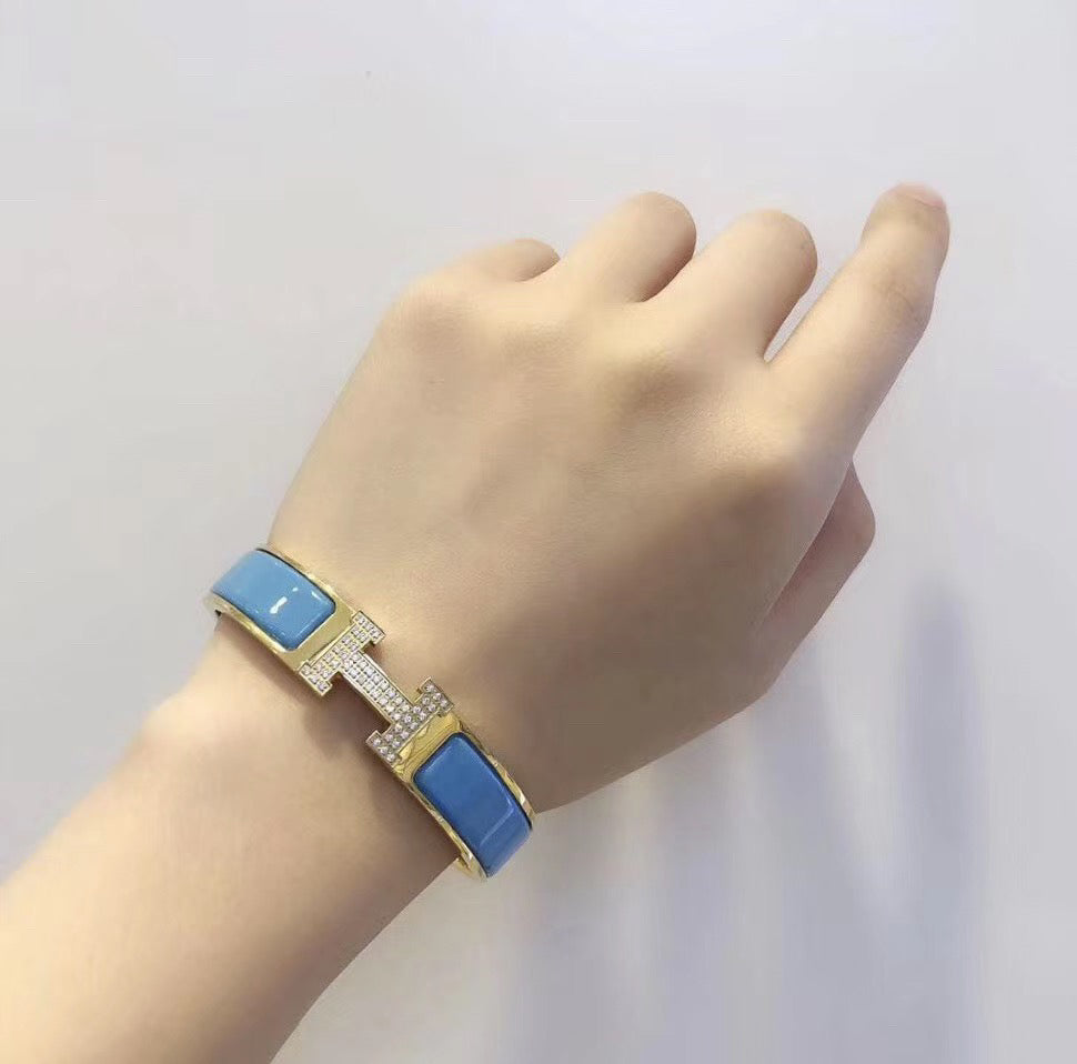 [Plus&Max]H CLOUD BLUE BRACELET GOLD DIAMOND