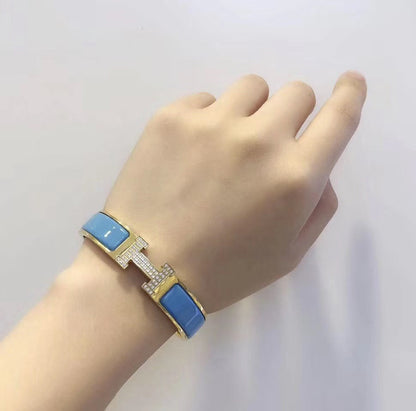 [Plus&Max]H CLOUD BLUE BRACELET GOLD DIAMOND
