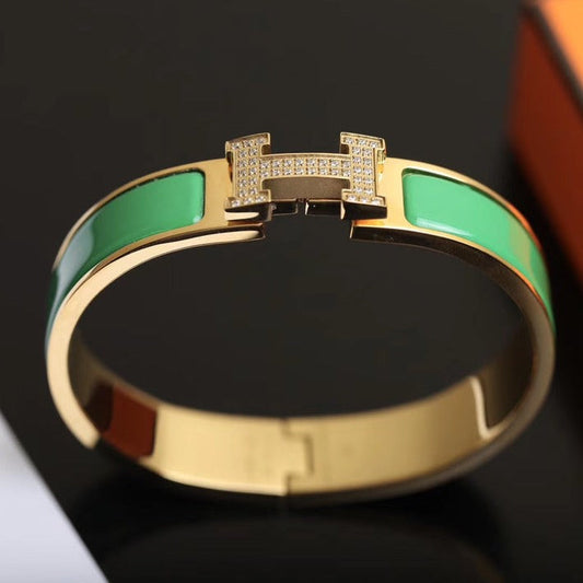 [Plus&Max]H BRACELET GOLD DIAMOND
