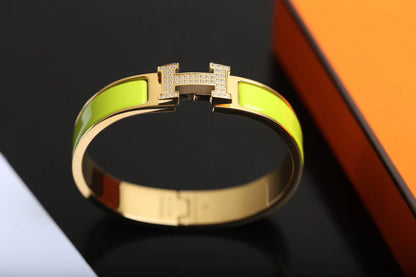 [Plus&Max]H BRACELET GOLD DIAMOND