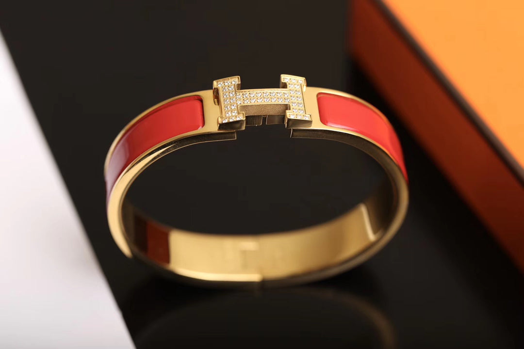 [Plus&Max]H BRACELET GOLD DIAMOND