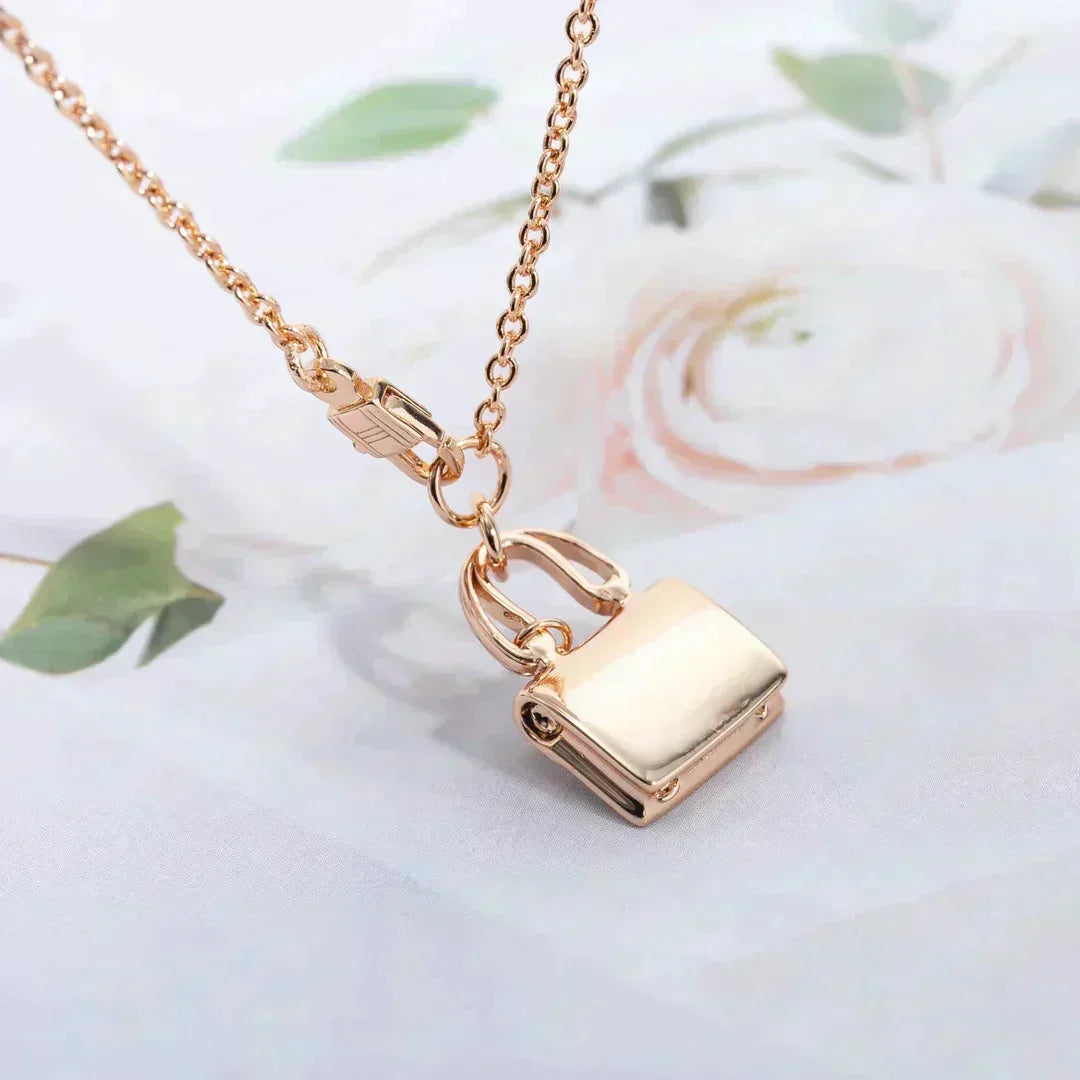 [Plus&Max]AMULETTE PEDANT ROSE GOLD NECKLACE