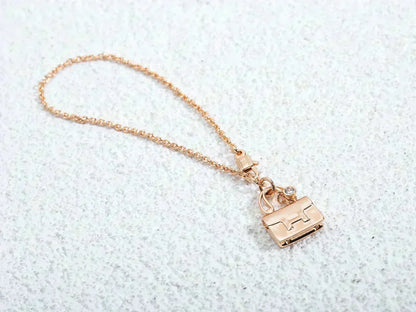 [Plus&Max]AMULETTE PEDANT ROSE GOLD NECKLACE