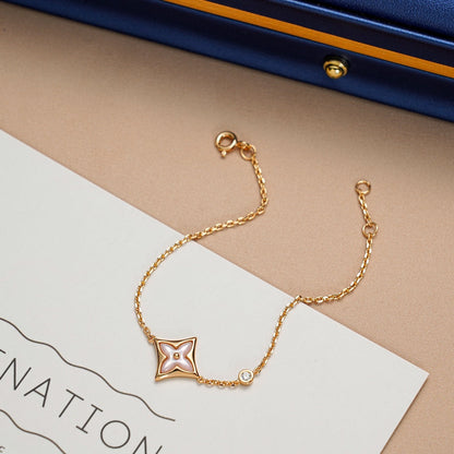 [Plus&Max]STAR 1 DIAMOND PINK GOLD BRACELET