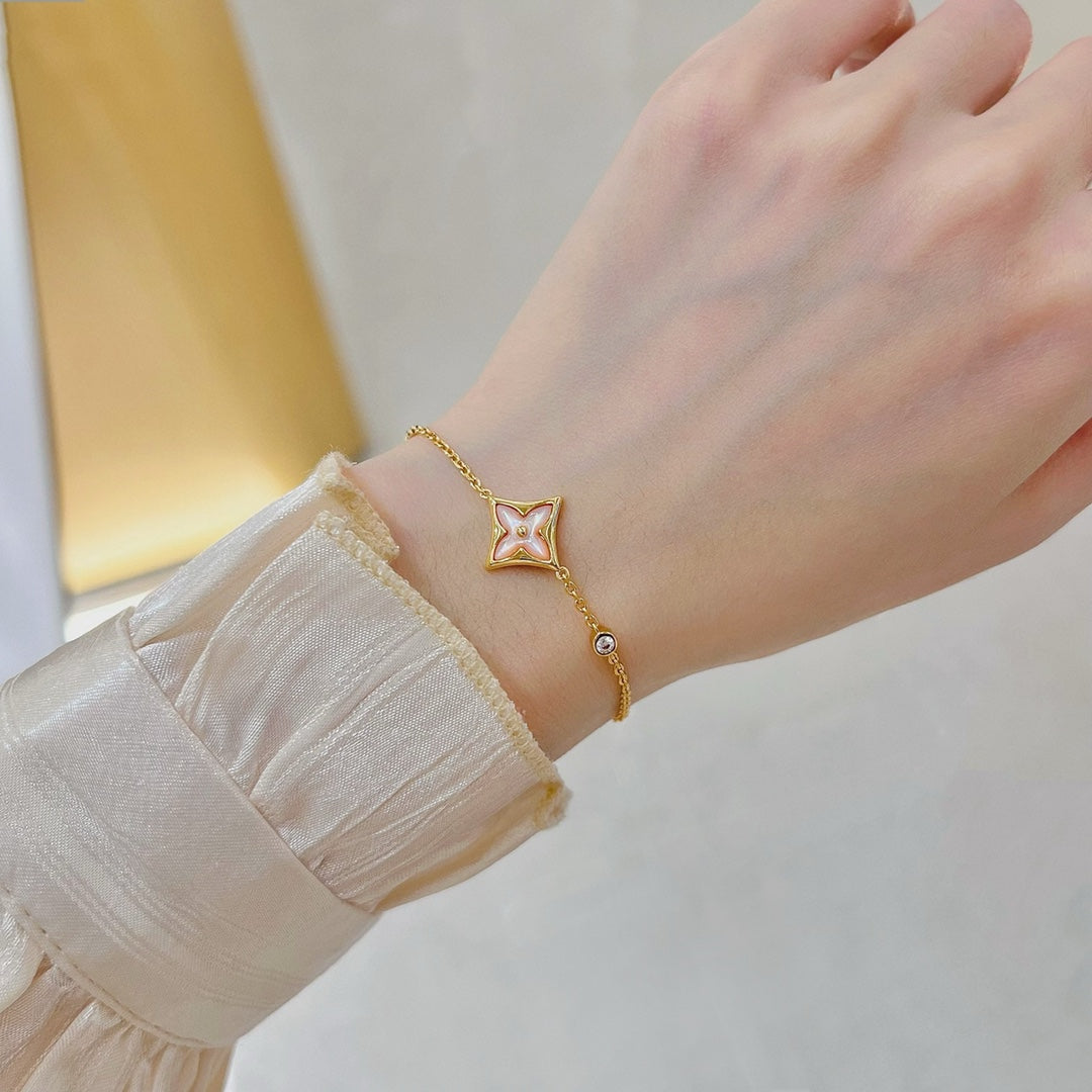 [Plus&Max]STAR 1 DIAMOND PINK GOLD BRACELET