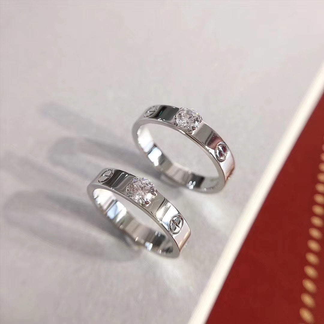 [Plus&Max]LOVE RING 3.6MM 1 BIG DIAMOND