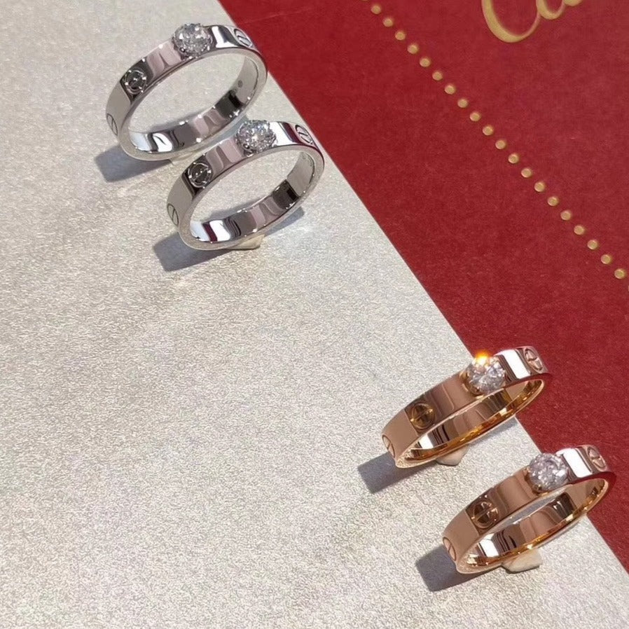 [Plus&Max]LOVE RING 3.6MM 1 BIG DIAMOND