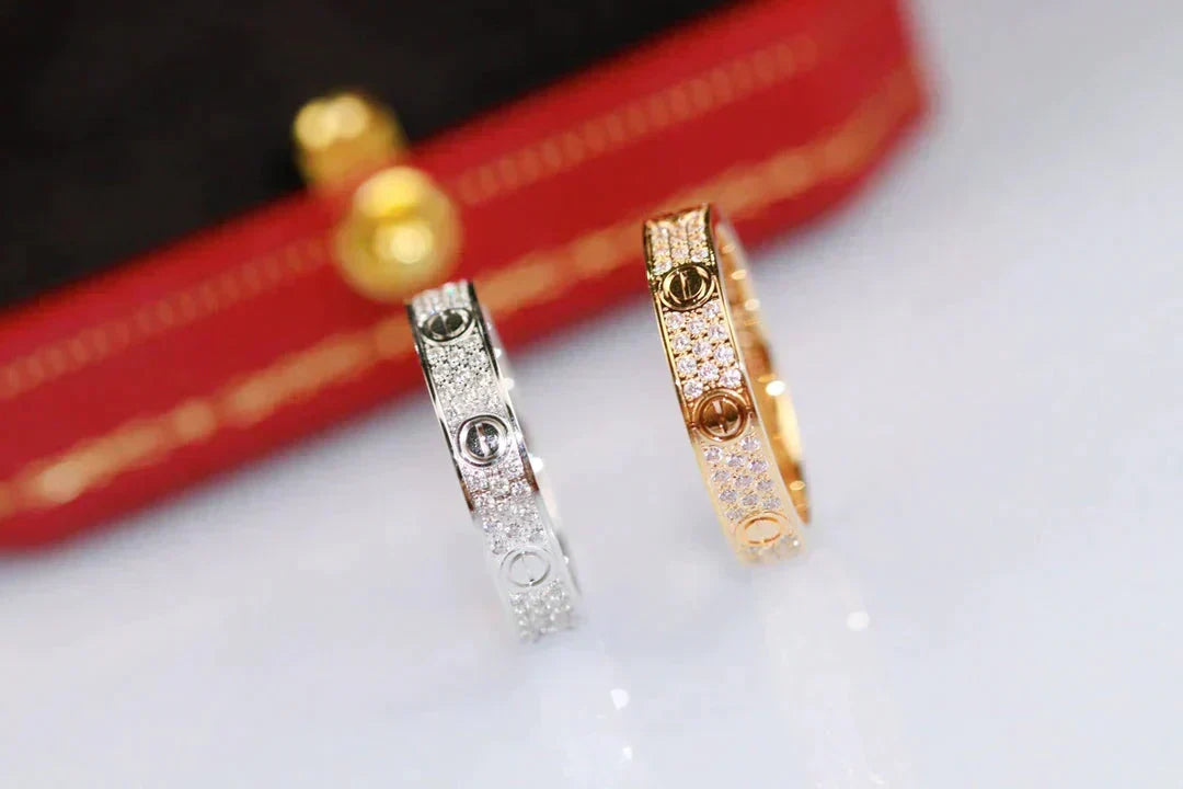 [Plus&Max]LOVE RING 3.6MM DIAMOND PAVED