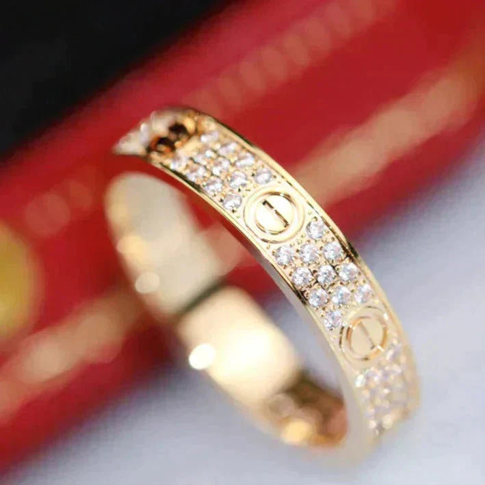 [Plus&Max]LOVE RING 3.6MM DIAMOND PAVED
