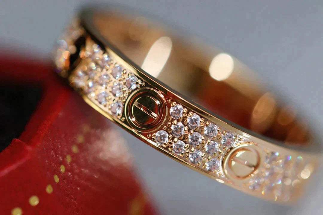 [Plus&Max]LOVE RING 3.6MM DIAMOND PAVED