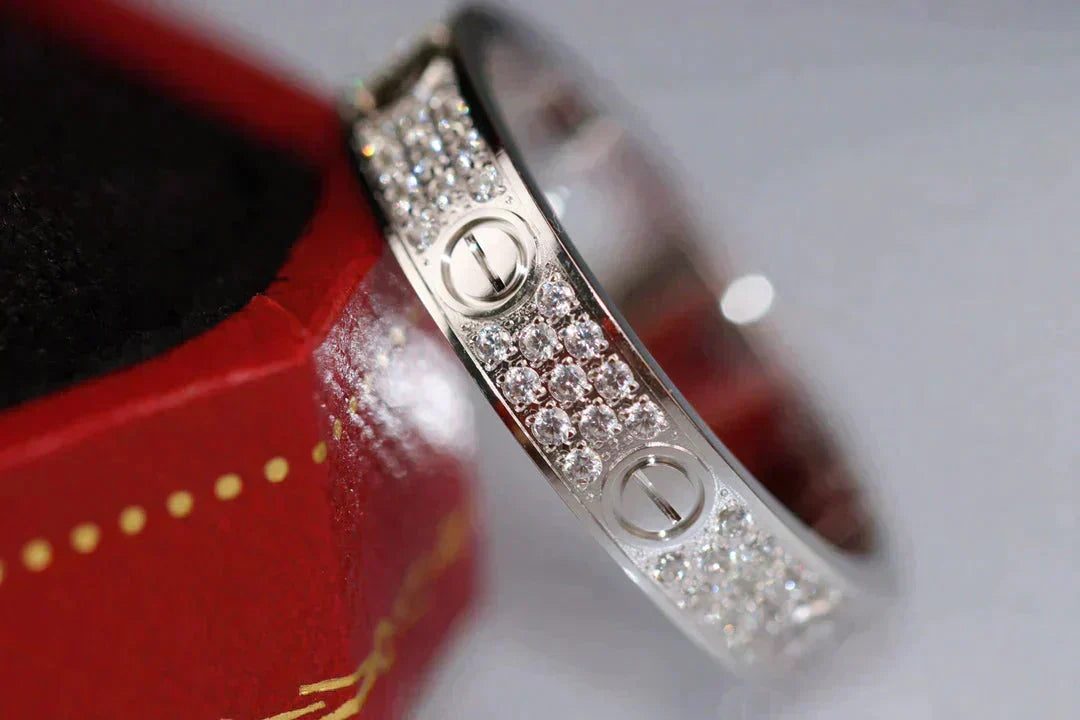 [Plus&Max]LOVE RING 3.6MM DIAMOND PAVED