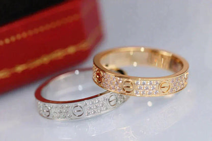 [Plus&Max]LOVE RING 3.6MM DIAMOND PAVED