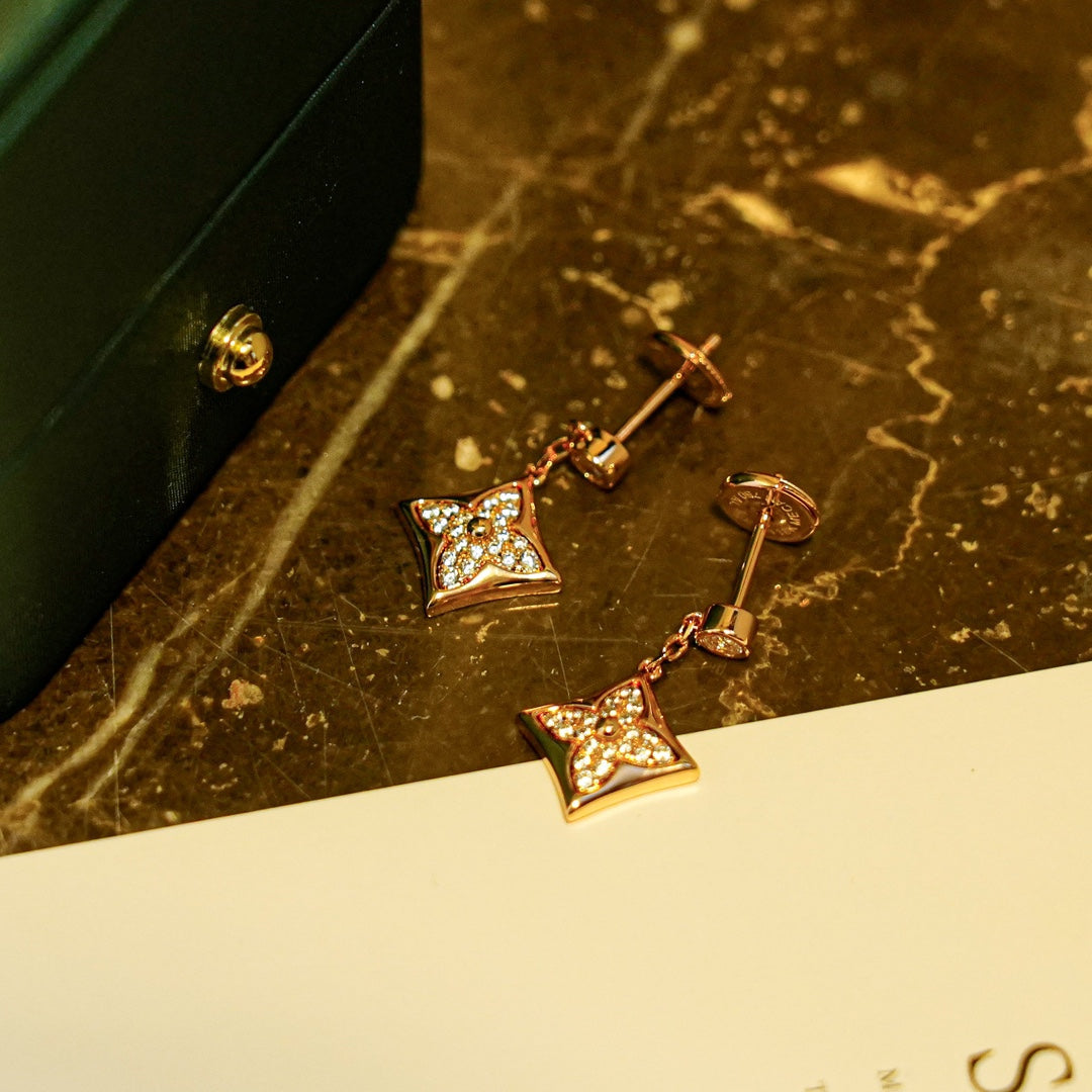 [Plus&Max]STAR DIAMONDS EARRINGS GOLD
