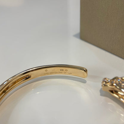 [Plus&Max]PANTHERE GOLD DIAMOND OPEN BRACELET