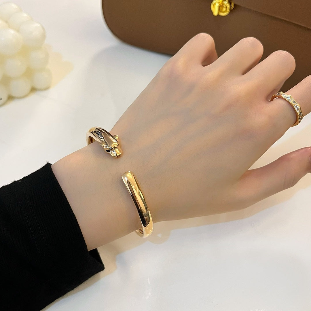 [Plus&Max]PANTHERE GOLD OPEN BRACELET
