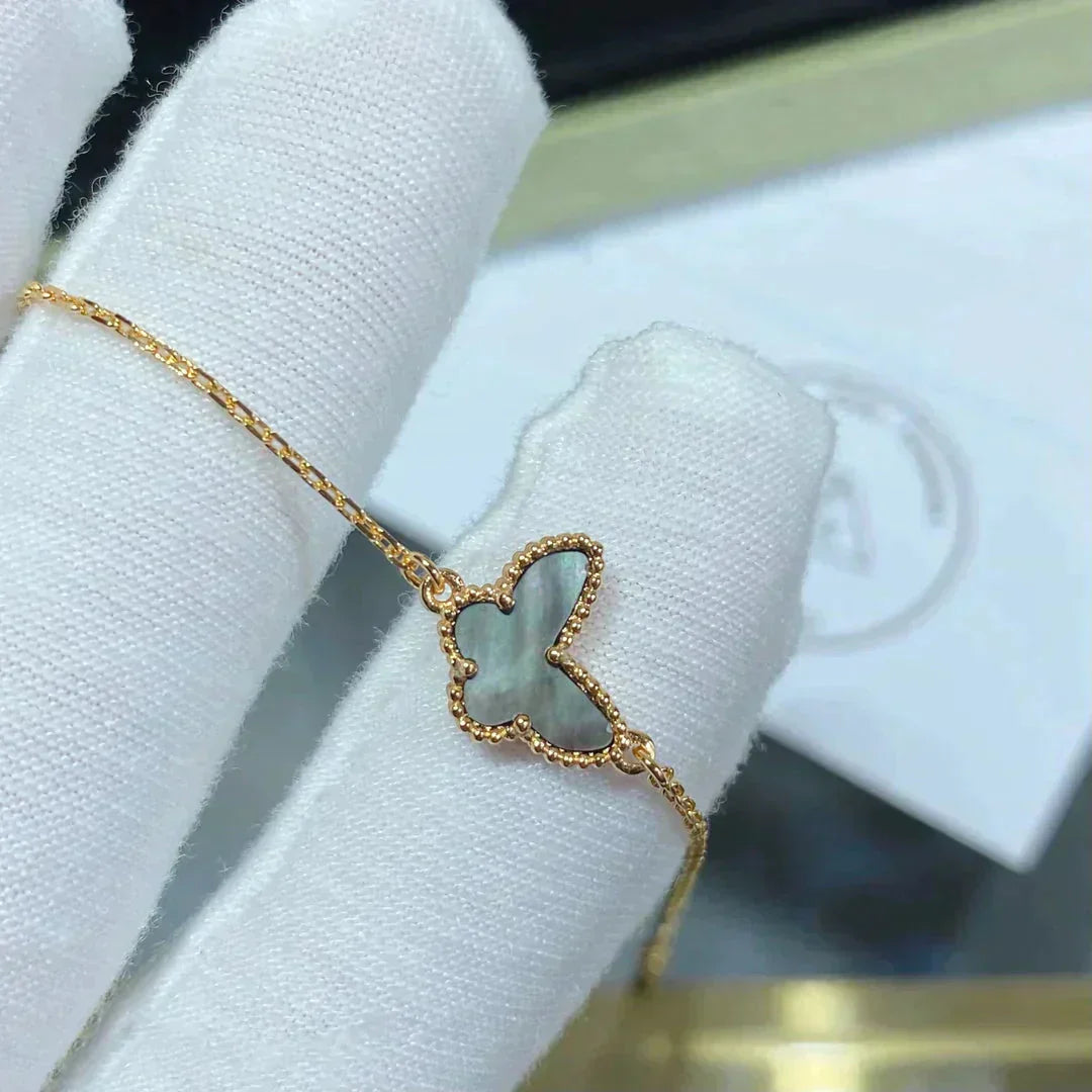 [Plus&Max]BUTTERFLY DARK MOP BUTTERFLY BRACELET