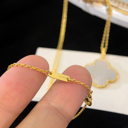 [Plus&Max]CLOVER 25MM MOP LARGE PENDANT NECKLACE