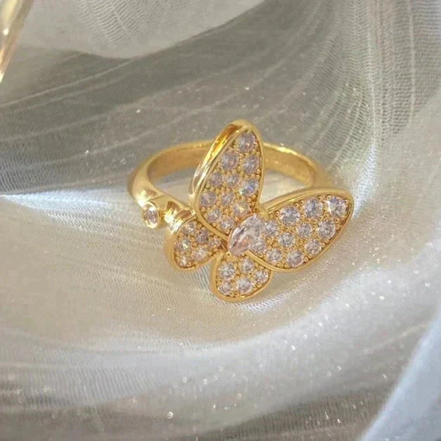 [Plus&Max]BUTTERFLY DIAMOND RING