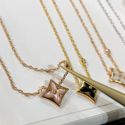 [Plus&Max]STAR BLACK MOP NECKLACE