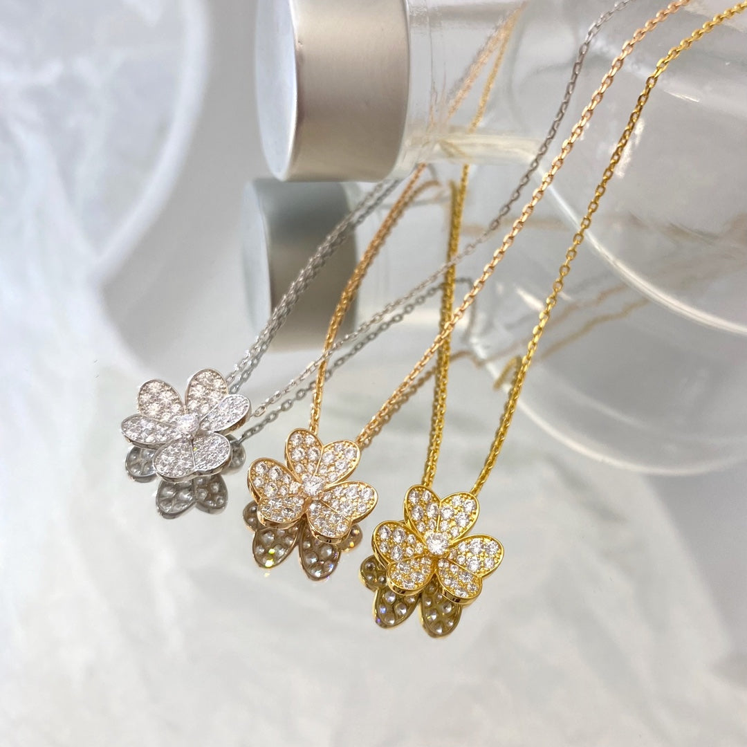 [Plus&Max]FLOWER DIAMOND NECKLACE