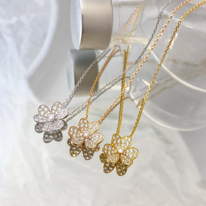 [Plus&Max]FLOWER DIAMOND NECKLACE
