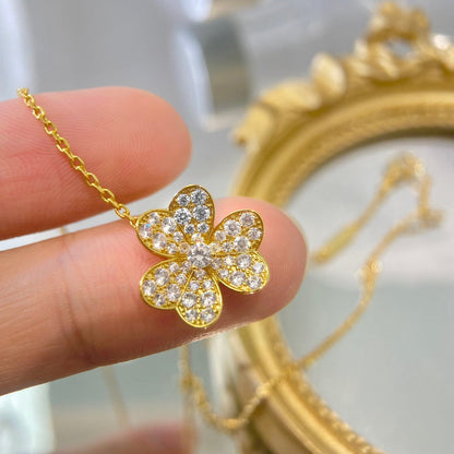 [Plus&Max]FLOWER DIAMOND NECKLACE