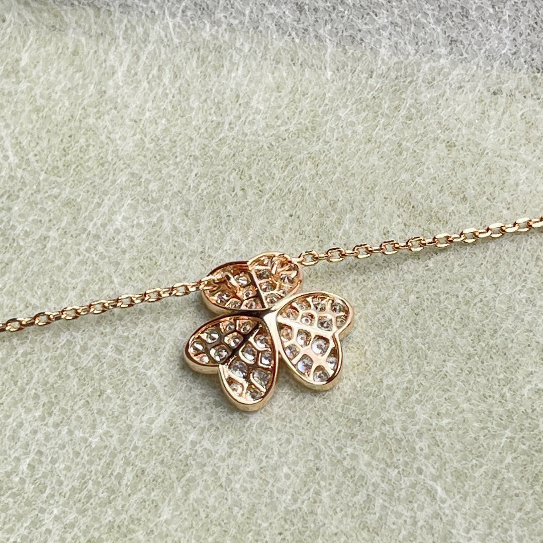 [Plus&Max]FLOWER DIAMOND NECKLACE