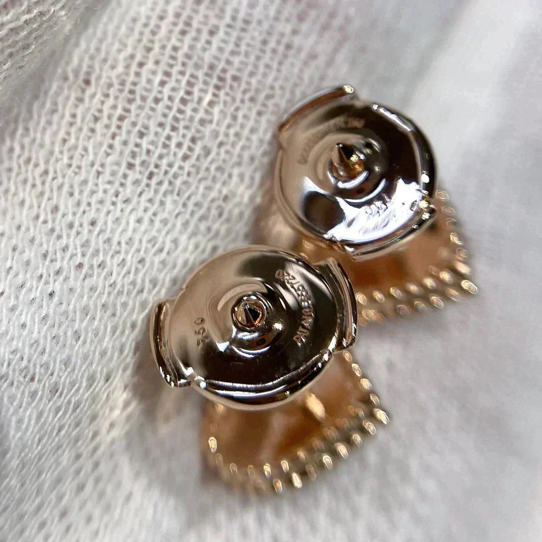 [Plus&Max]HEART CARNELIAN STUD EARRINGS