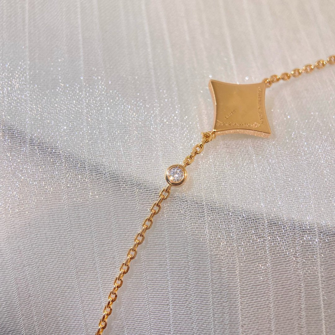 [Plus&Max]COLOR STAR CARNELIAN PINK GOLD DIAMOND BRACELET