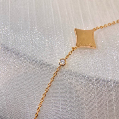 [Plus&Max]COLOR STAR CARNELIAN PINK GOLD DIAMOND BRACELET