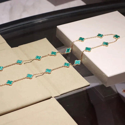 [Plus&Max]CLOVER 20 MOTIFS MALACHITE GOLD