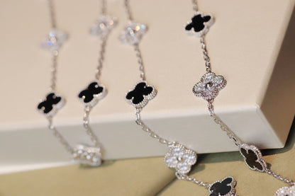 [Plus&Max]CLOVER 20 MOTIFS ONYX DIAMOND SILVER