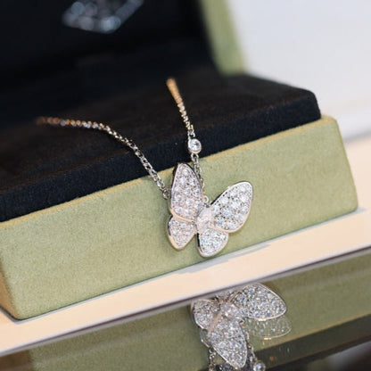 [Plus&Max]BUTTERFLY DIAMOND NECKLACE
