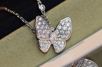 [Plus&Max]BUTTERFLY DIAMOND NECKLACE