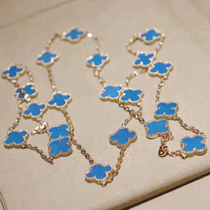 [Plus&Max]CLOVER 20 MOTIFS BLUE AGATE GOLD
