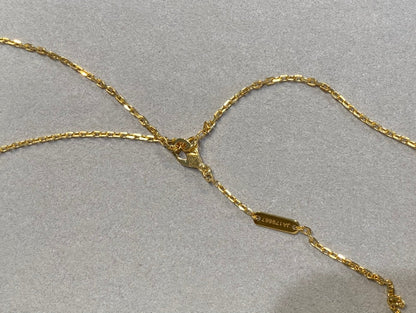 [Plus&Max]CLOVER 25MM NECKLACE GOLD CARNELIAN