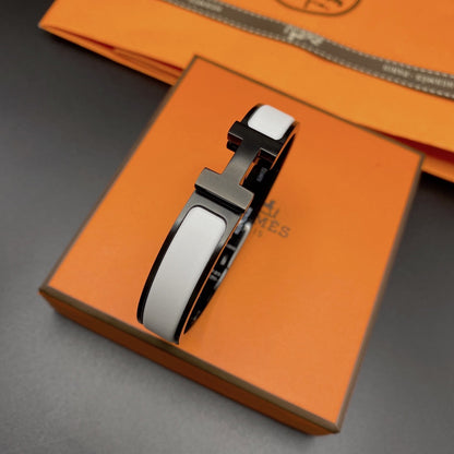 [Plus&Max]H BRACELET 12MM BLACK WHITE CERAMIC