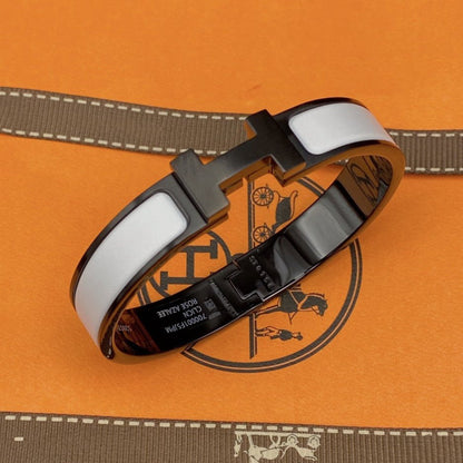 [Plus&Max]H BRACELET 12MM BLACK WHITE CERAMIC