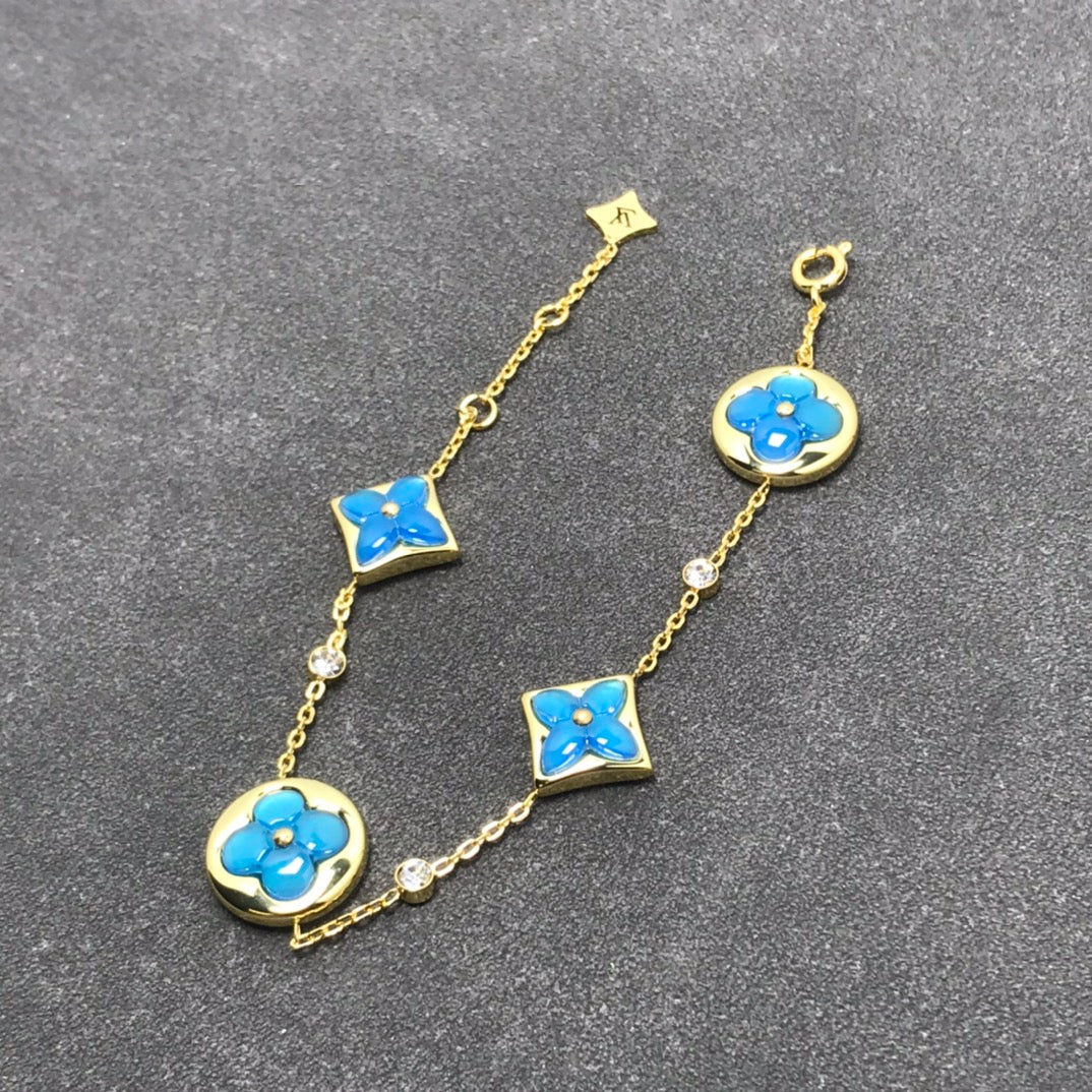 [Plus&Max]STAR AND SUN TURQUOISE 4 MOTIFS 3 DIAMONDS