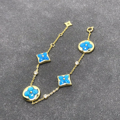 [Plus&Max]STAR AND SUN TURQUOISE 4 MOTIFS 3 DIAMONDS