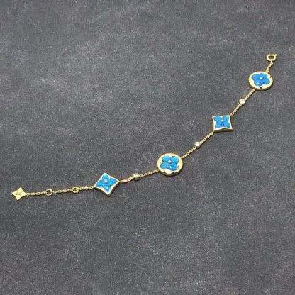 [Plus&Max]STAR AND SUN TURQUOISE 4 MOTIFS 3 DIAMONDS