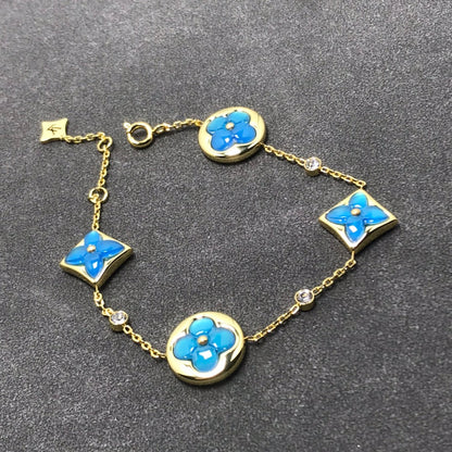 [Plus&Max]STAR AND SUN TURQUOISE 4 MOTIFS 3 DIAMONDS